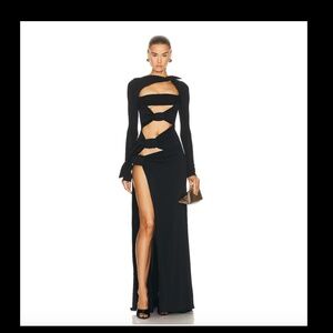 THE ATTICO - Candice Gown with Front Cutout Details